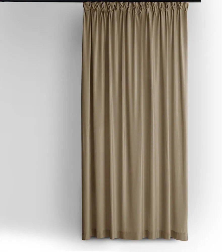 Draperie bej dimout (semi-opacă) din catifea 140x250 cm Velto – Filumi