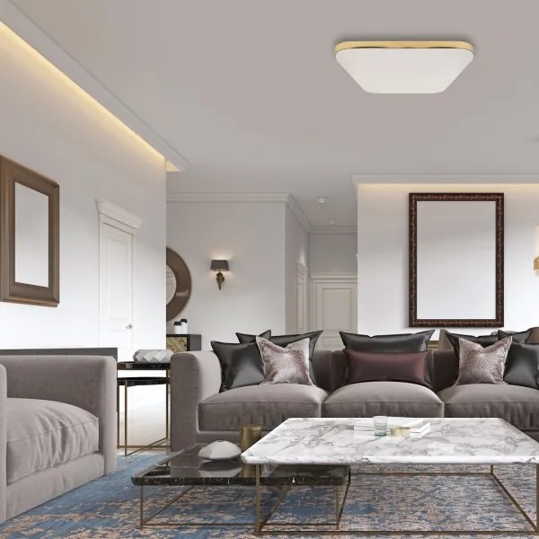 Plafonieră LED pentru baie NEMO LED/17W/230V IP44 aurie