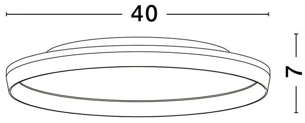 Plafoniera LED design decorativ VOMOS alb/lemn D-40cm