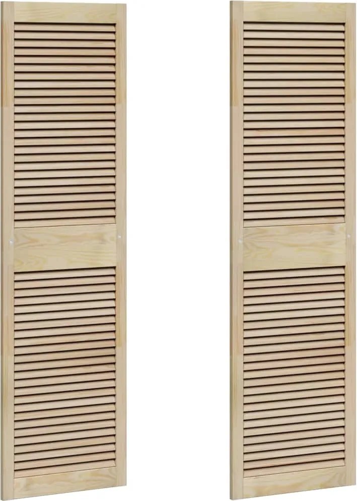 vidaXL Ușă de Dulap cu ușă 2 pcs natural 170 x 2,1 x 49,5 cm
