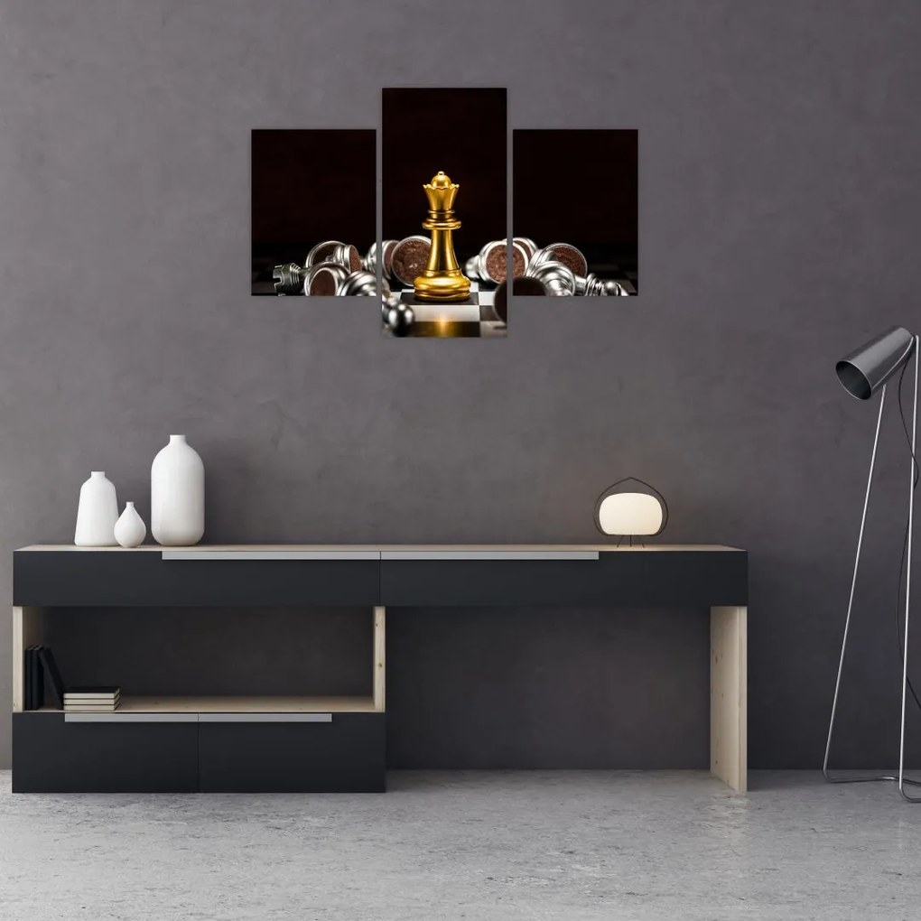 Tablou - Figurine de șah (90x60 cm)