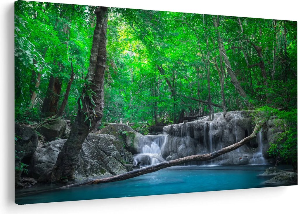 Tablou - Cascada Erawan, Kanchanaburi, Thailanda (90x60 cm)