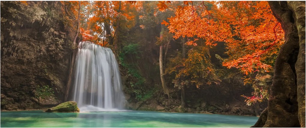 Tablou - Cascadă în Thailanda (120x50 cm)