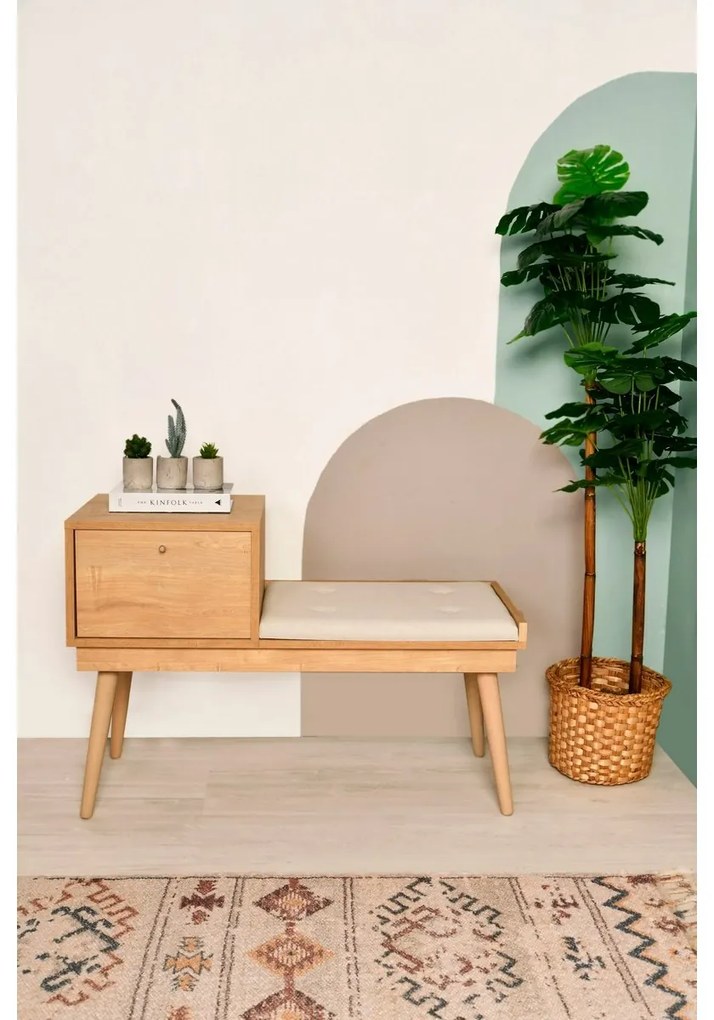 Bancă Urban Cream and Oak