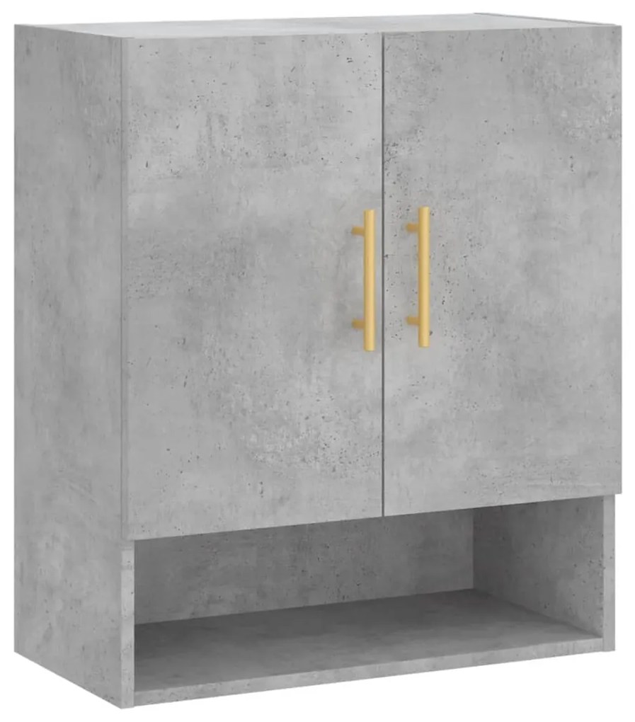 vidaXL Dulap de perete, gri beton, 60x31x70 cm, lemn compozit