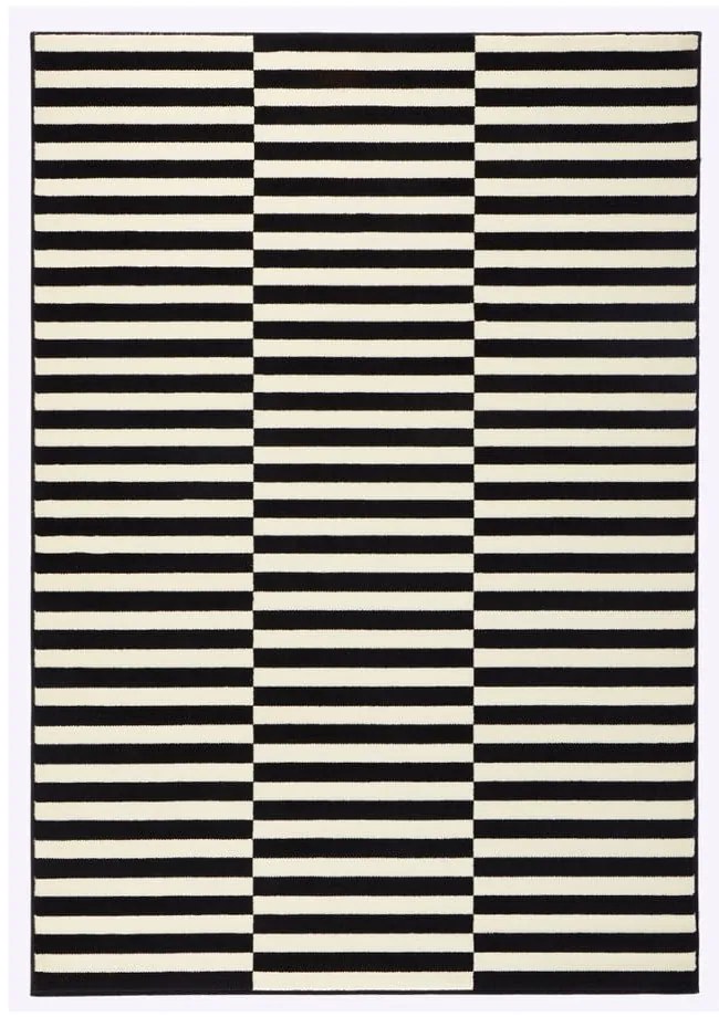 Covor Hanse Home Gloria Panel, 160x230 cm, negru-alb