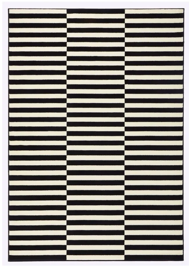 Covor Hanse Home Gloria Panel, 160x230 cm, negru-alb