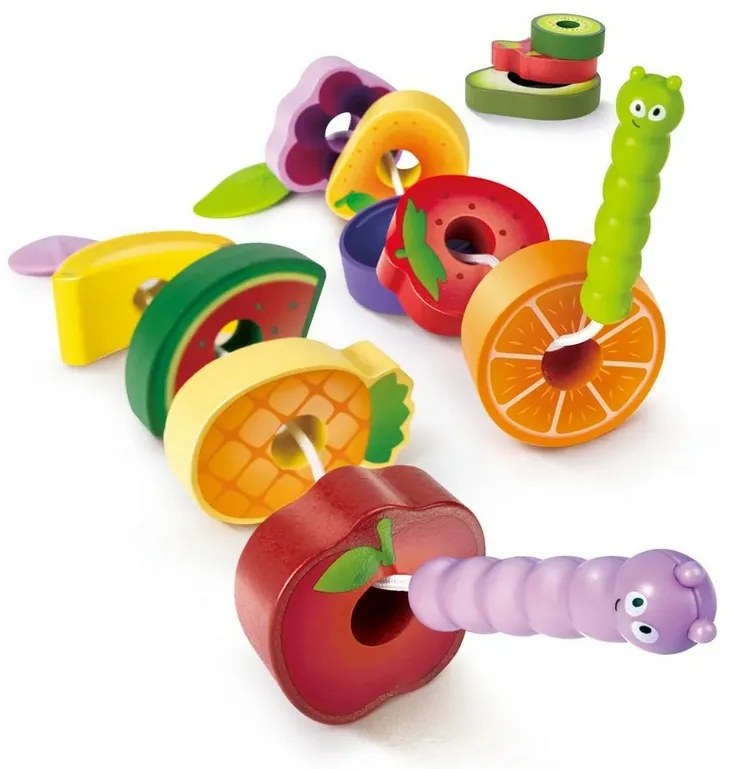 Play Set Hape  - gustări de fructe cu omizi