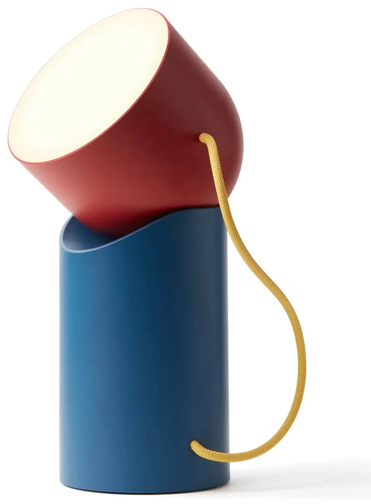 Lampă de masă ORBE, alabastru/rosie/galbenă - LEXON