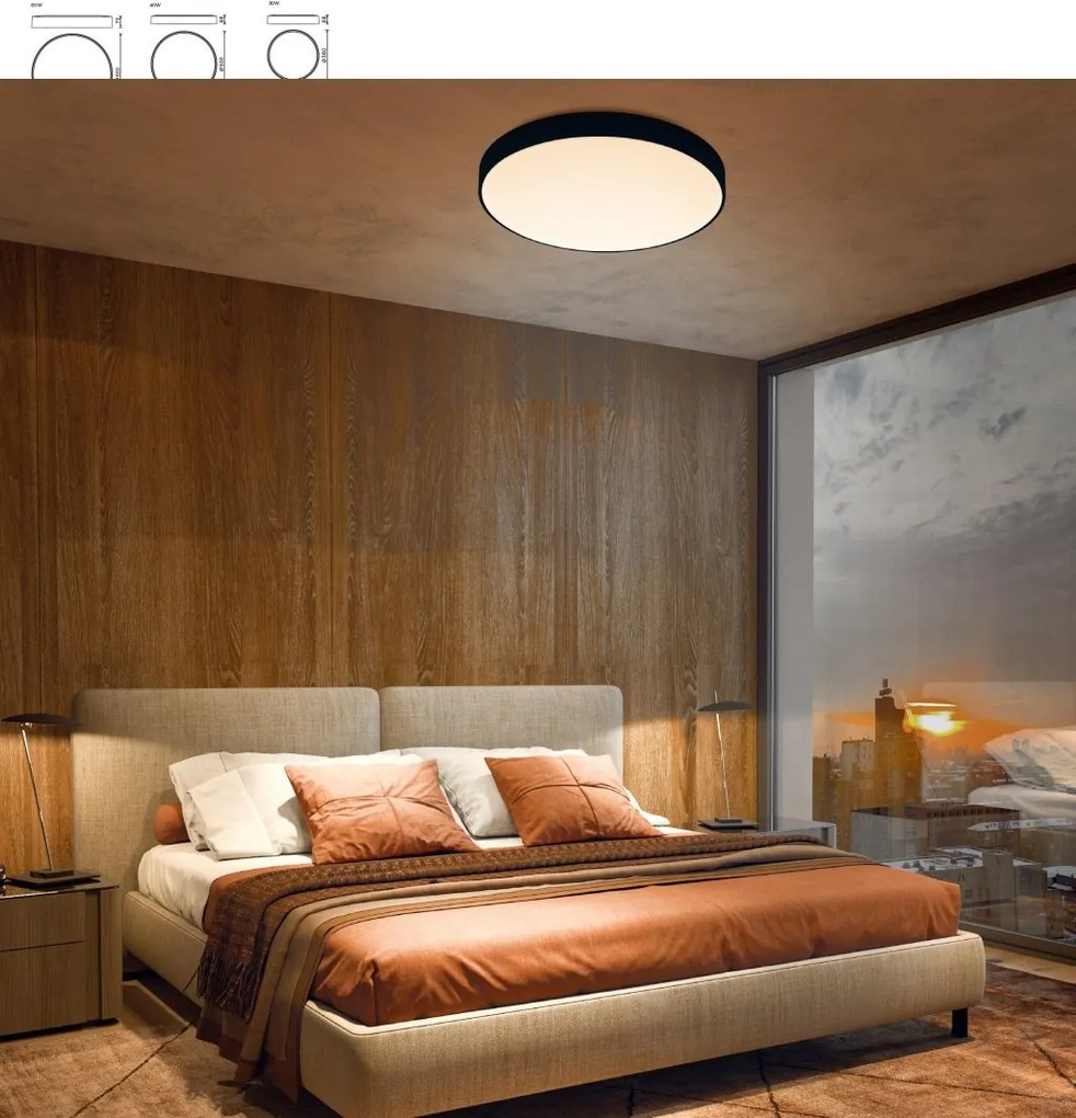 Plafoniera LED CCT, dimabila, diametru 65cm, lemn, CUMBUCO II MA-8843