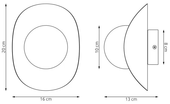 Aplica de perete FIERO 1xG9/8W/230V bej