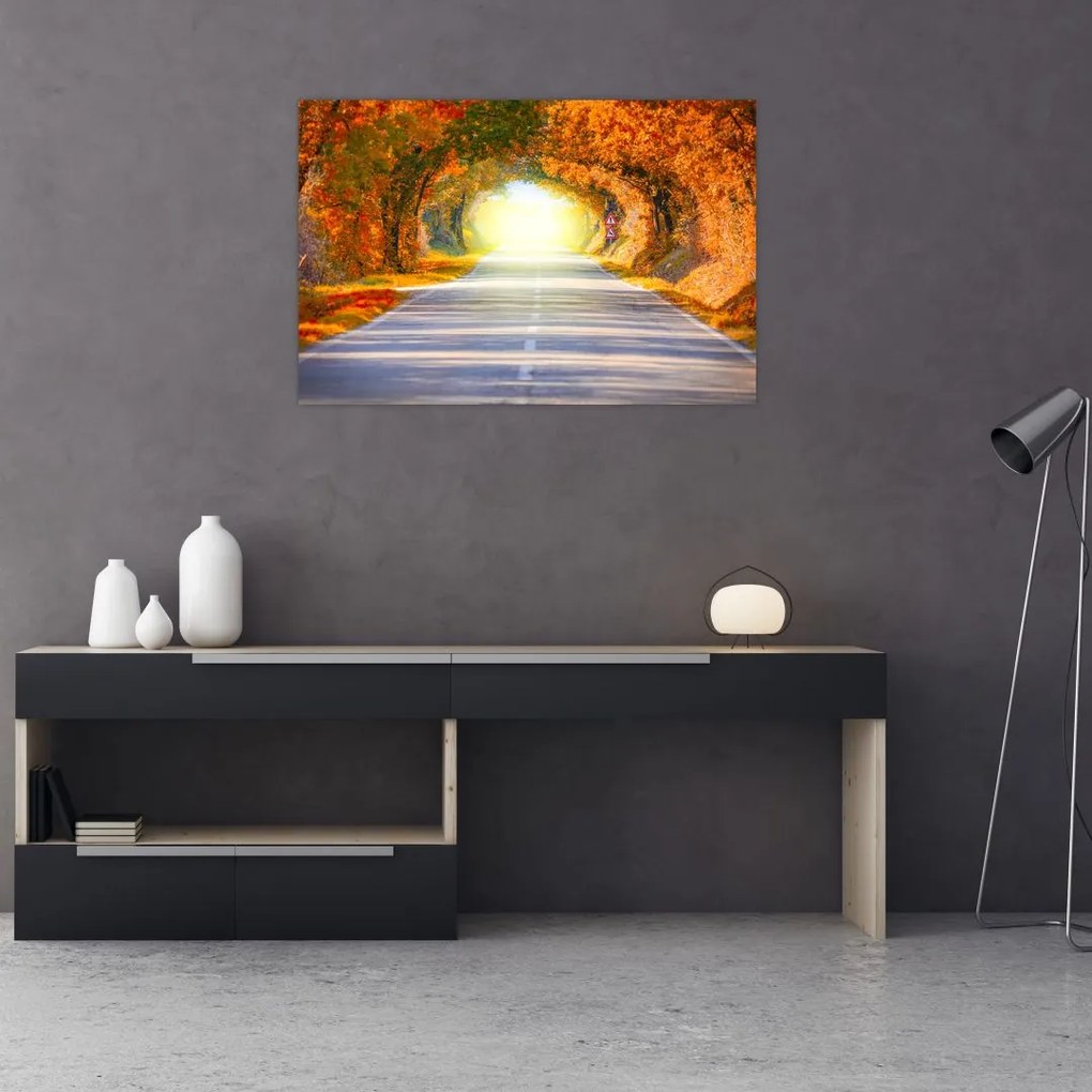 Tablou - Poarta din copaci (90x60 cm)