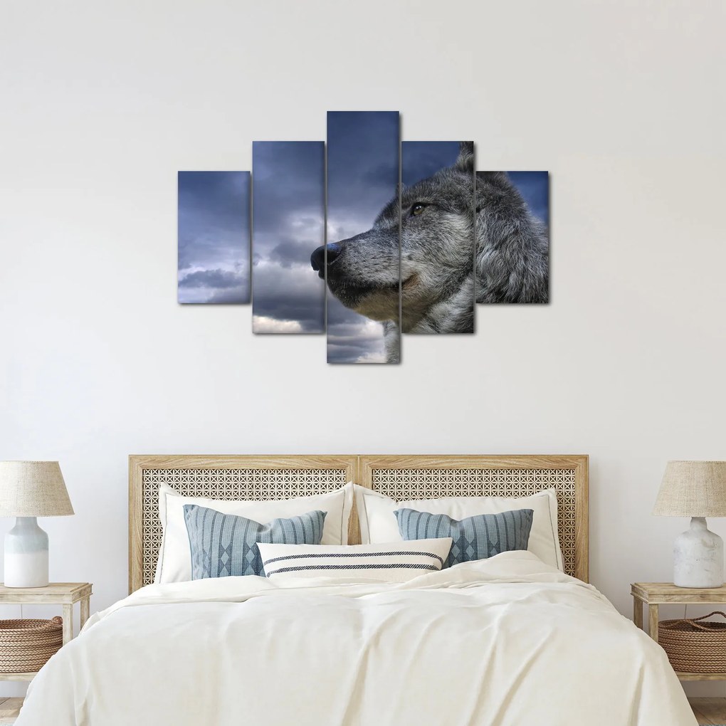Tablou - Cap de lup (150x105 cm)
