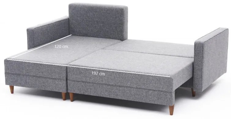 Coltar Extensibil Aydam Left, Poliester, Gri
