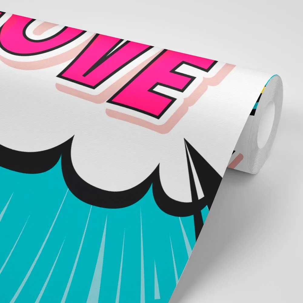 Tapet cu design pop art - LOVE