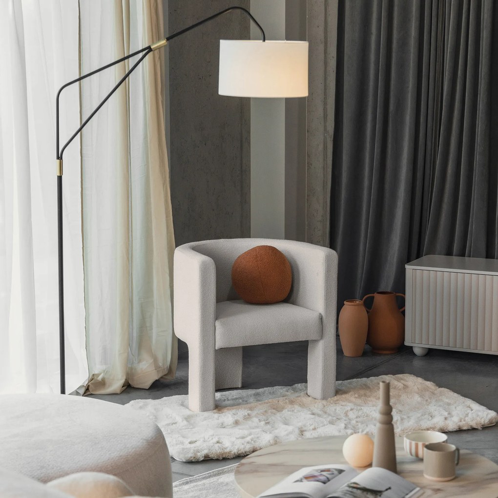 Fotoliu design crem MILU