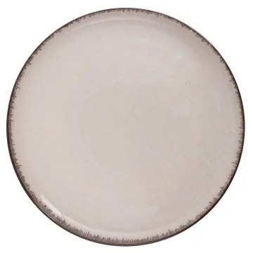 Set de veselă din porțelan, 18 piese, bej