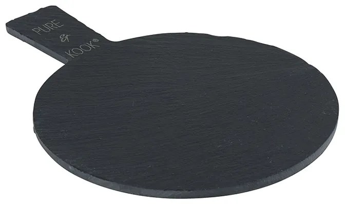 Platou Ardezia negru 19x14 cm