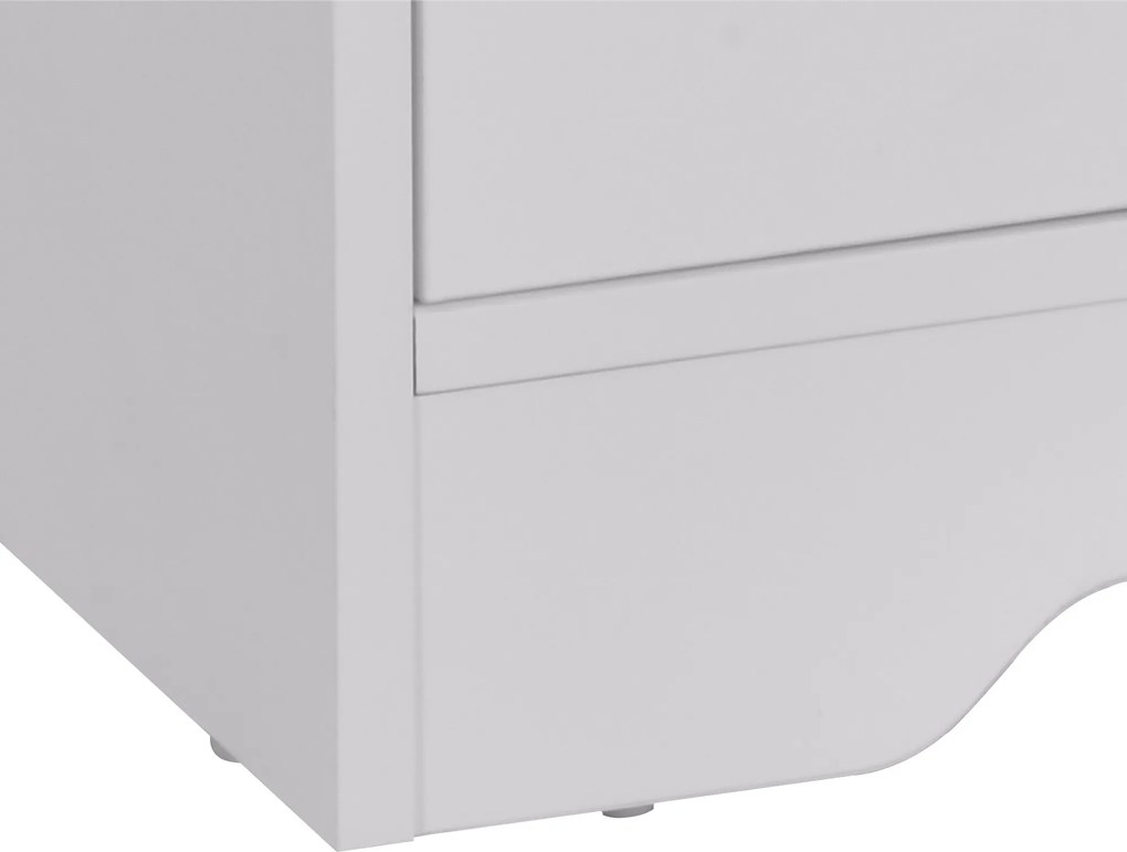 Mobilier pentru TV pana la 42", din fibra de lemn, 105x40x52cm, Alb si lemn natural HOMCOM | Aosom Romania