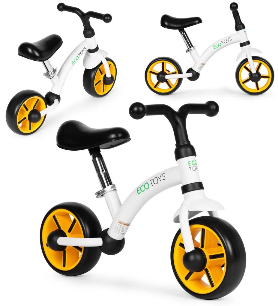 Jogging biciclete cu roți EVA scaun reglabil negru