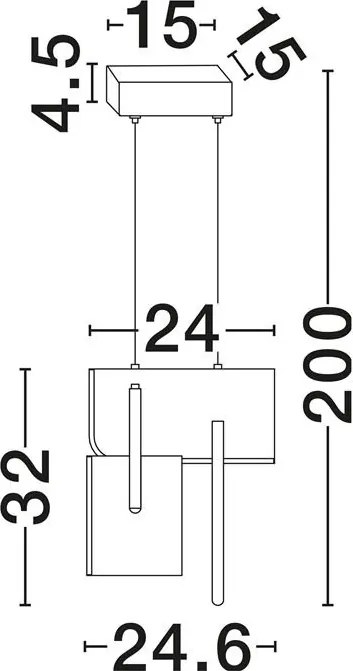 Lustra/Pendul LED design decorativ 3000K TOTEM