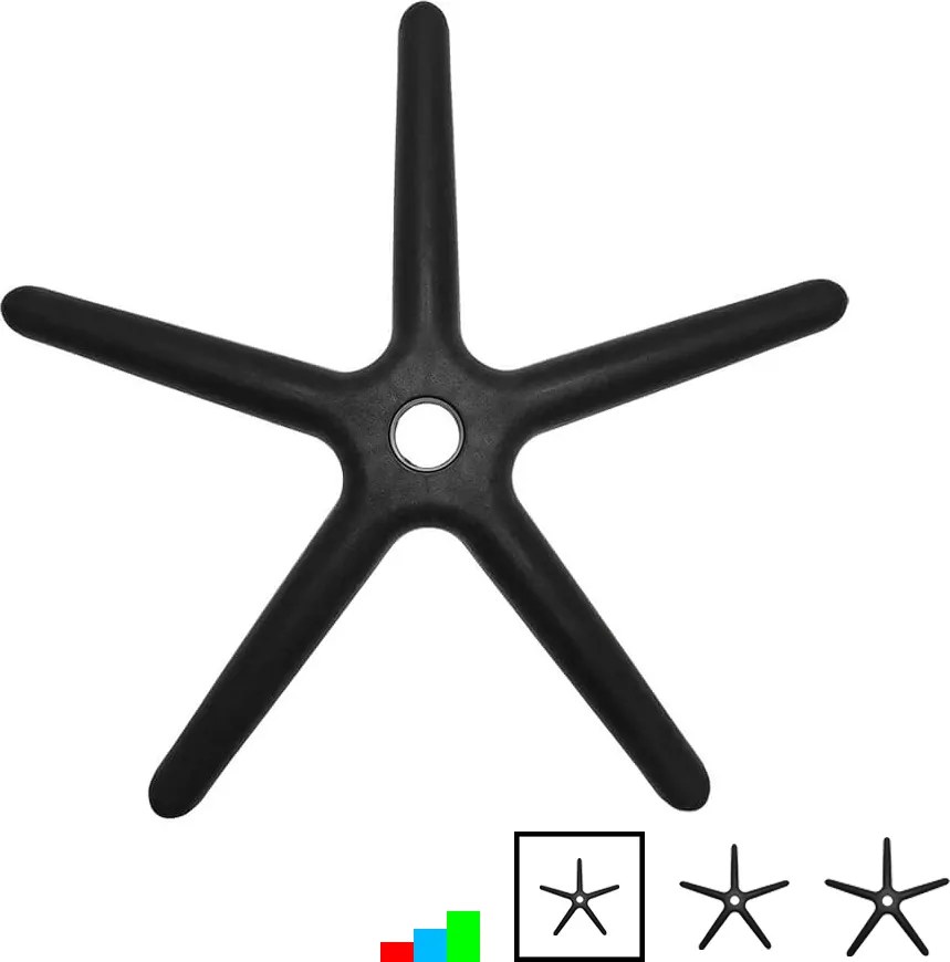 Baza stea pentru scaune de birou D600