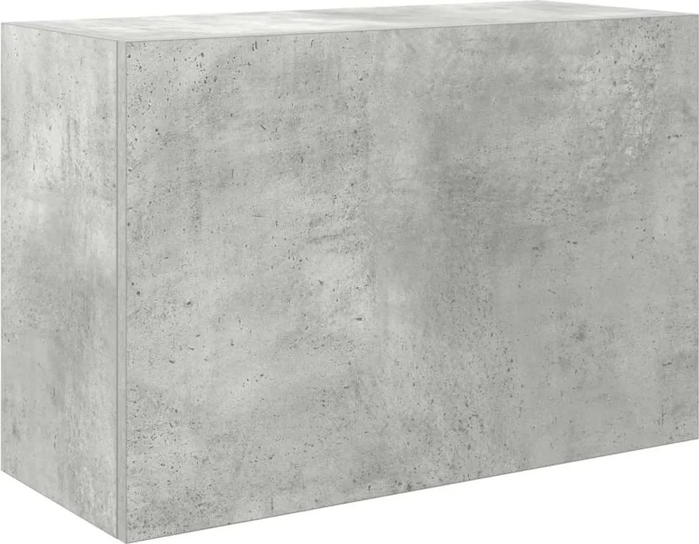 vidaXL Dulap perete baie, gri beton, 60x25x40 cm, lemn prelucrat