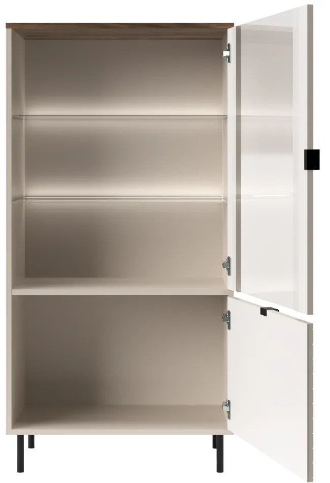 Dulap EYCO 1D1W, cașmir/stejar castello