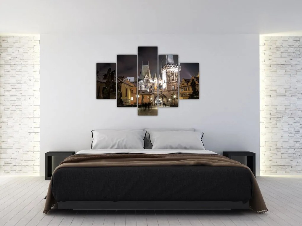 Tablou cu Poarta de pulbere iluminată (150x105 cm)