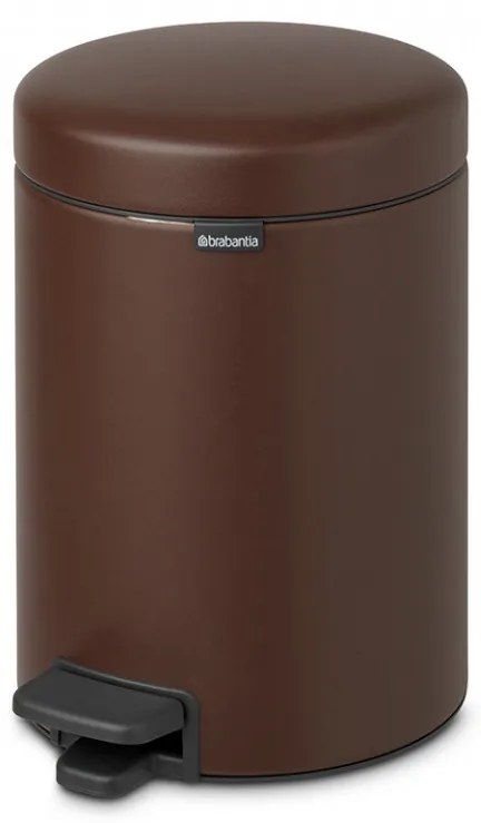 Coș de gunoi cu pedală Brabantia NewIcon 5L, Mineral Cozy Brown 1005529