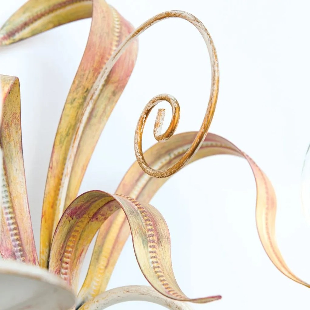 Aplica de perete design rustic cu 2 brate Tuna WA 2-1130/2 Elfenbein OR