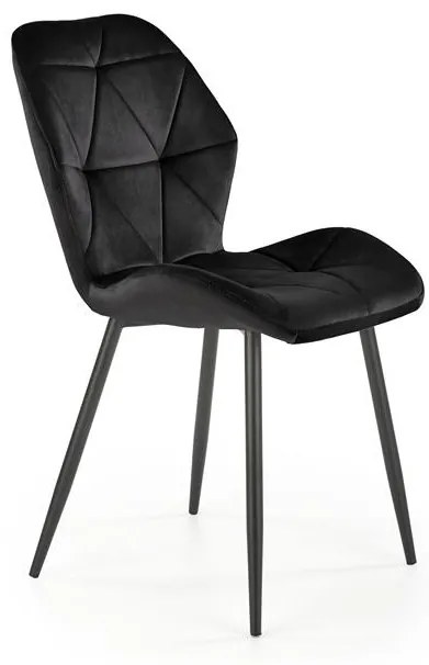 Scaun K453 velvet negru