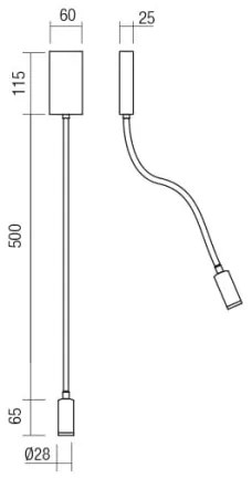 Veioză LED flexibilă Redo 01-2754 WALLIE LED/3W/230V USB CRI 90 alb