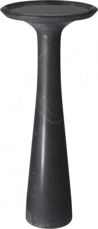 Masuta auxiliara design LUX din marmura neagra Pompano high