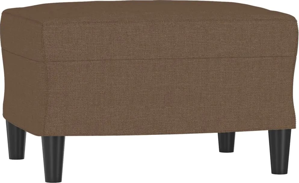 vidaXL Taburet, maro, 60x50x41 cm, material textil