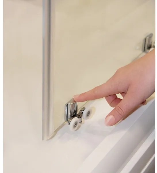 Ravak X1LM70300Z1 - Cabină de duș colțar BLIX SLIM, cu 4 elemente, 90x90 cm, neagră