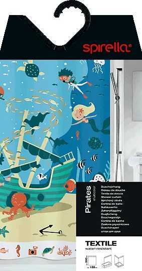 Perdea de duș 180x200 cm Pirates – Spirella