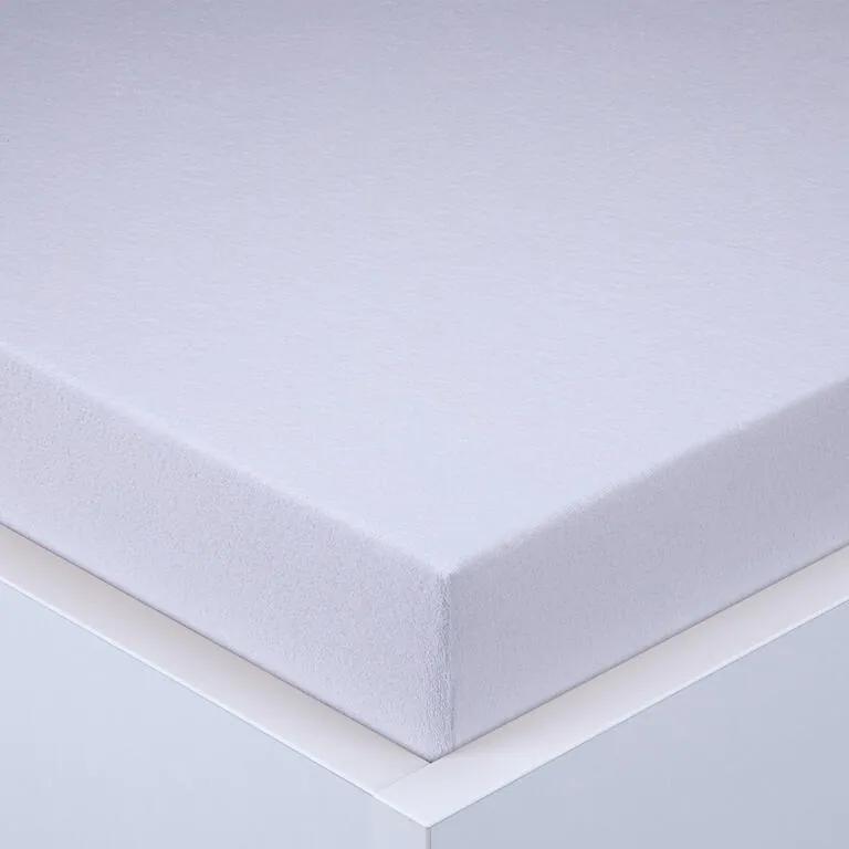 Cearşaf cu elastic frotir EXCLUSIVE alb set 2 buc 90 x 200 cm