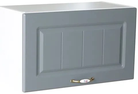 Corp superior 60 cu 1 usa orizontala pentru hota Zebra MDF gri dungi