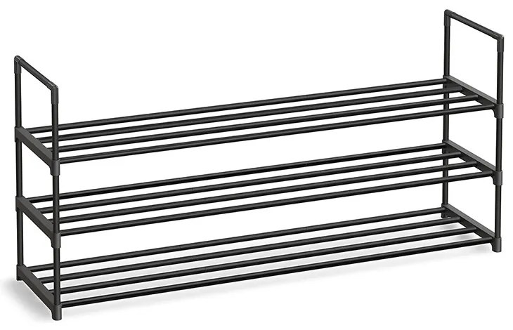 Suport metalic pentru pantofi cu 3 niveluri 116x30x55cm