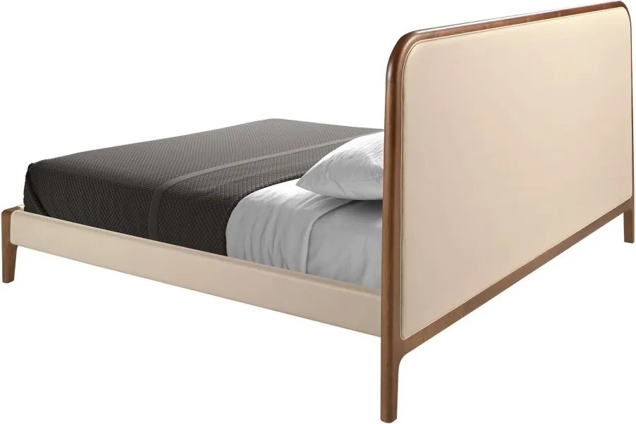 Pat dublu tapitat design LUX Cream 180x200cm