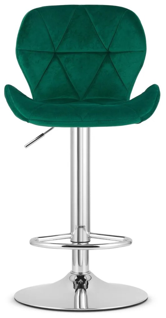 Scaun de bar WEST VELVET, verde