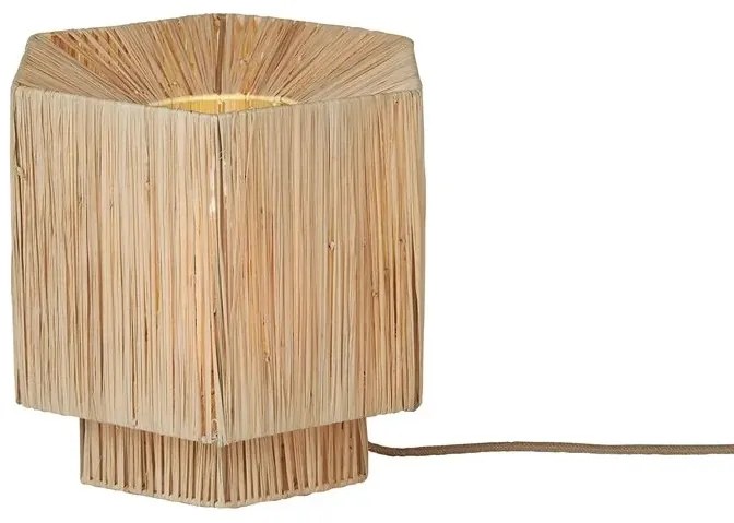 Veioza/Lampa Eco din Rafie, Panama octogon S, natur