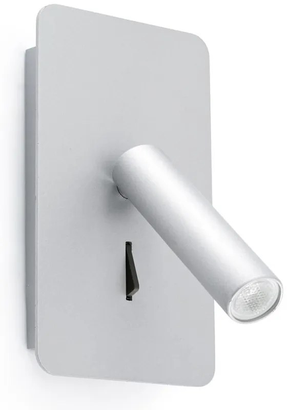 Aplica cu reader LED design modern minimalist SUAU gri 62121
