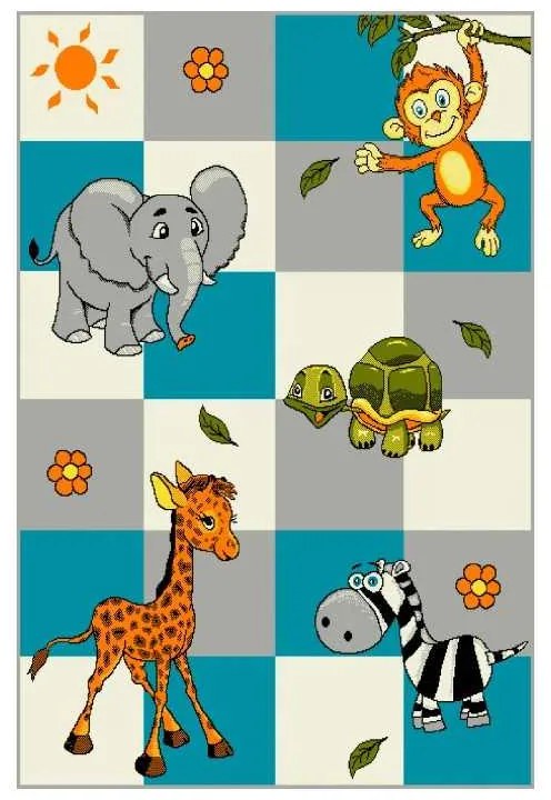 Covor cu Animale Pentru Copii 11379-149 Selectează mărime: 120 X 170