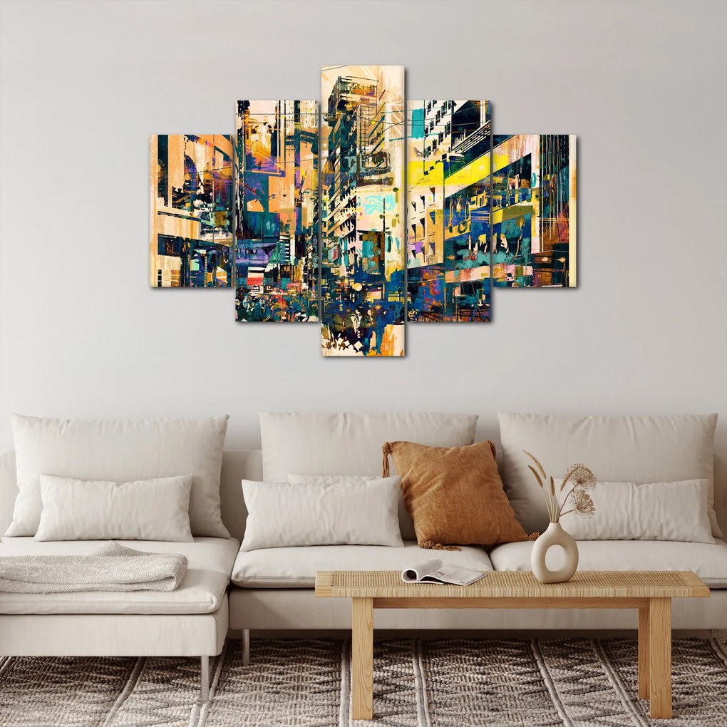 Tablou abstacțiunii pictate (150x105 cm)