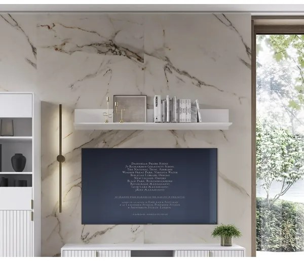 Poliță de perete FLOP, albă