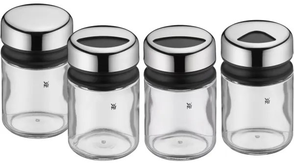 Set de recipiente pentru condimente 4 buc. WMF DEPOT 9,5 cm crom