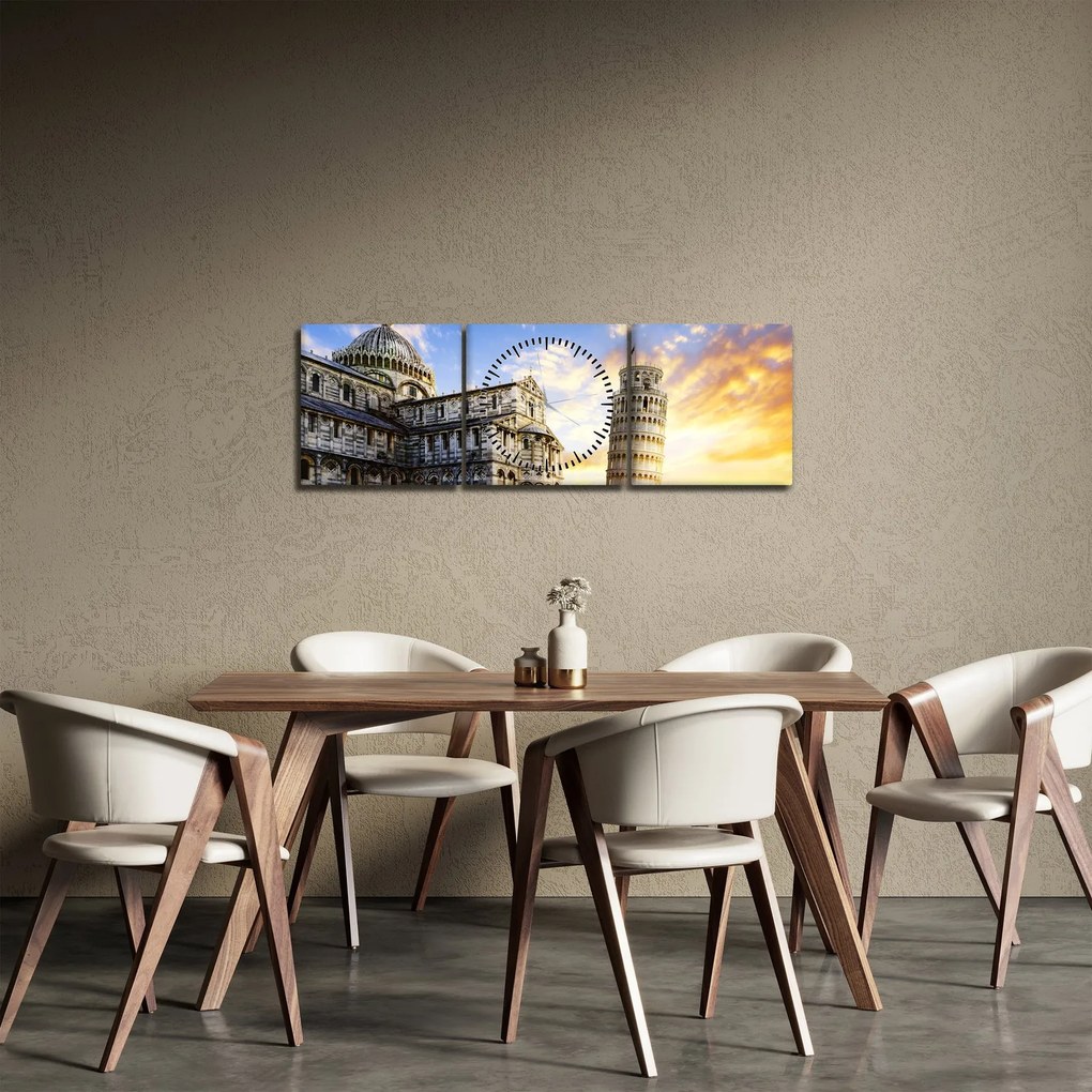 Tablou - Pisa (cu ceas) (90x30 cm)