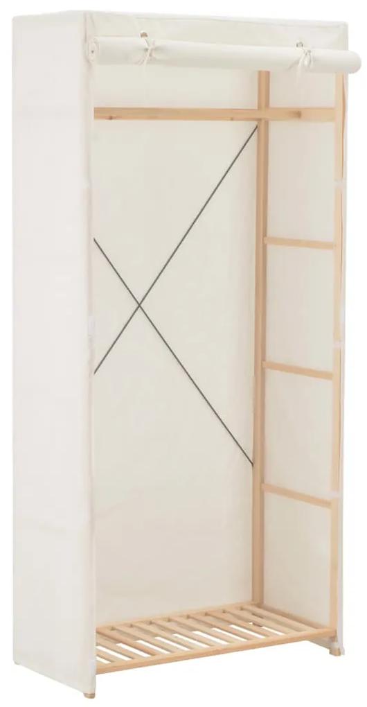 vidaXL Șifonier, alb, 79 x 40 x 170 cm, material textil